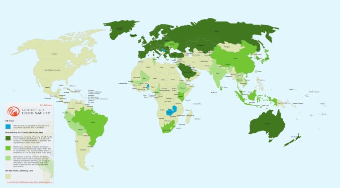 Photo: Center for Food Safety Full Map link: http://www.centerforfoodsafety.org/ge-map/